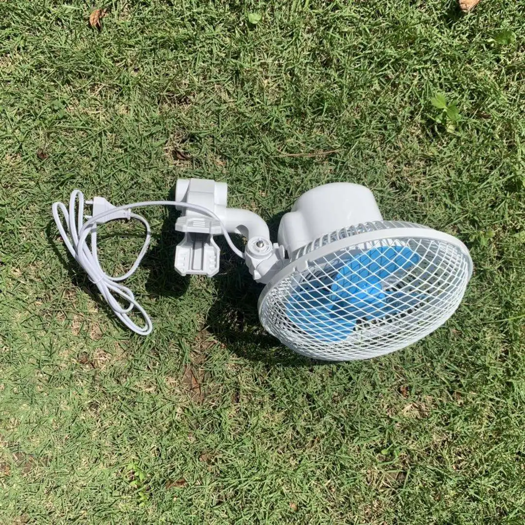 6 Inch Clip Fan  Mini Oscillating Grip Clip Fan For Grow Room Indoor Greenhouse