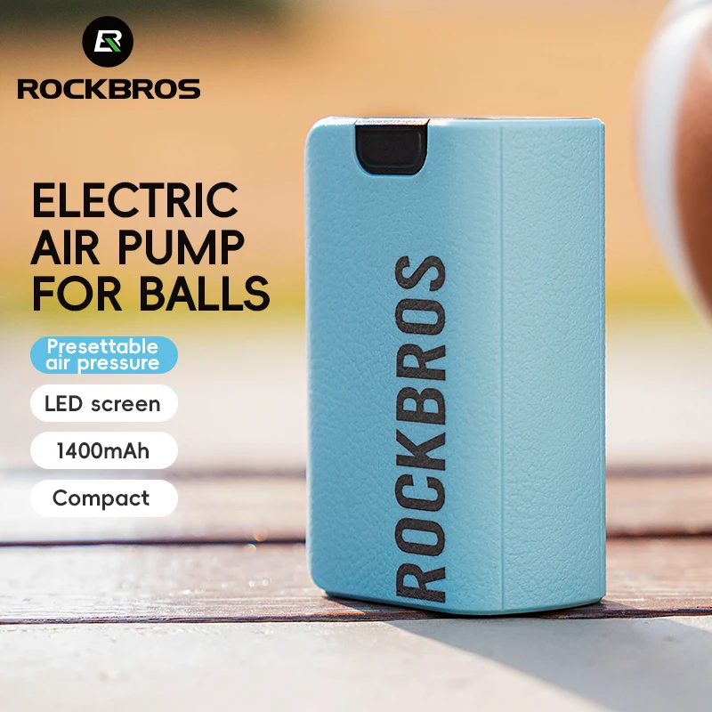 ROCKBROS оптовая продажа спортивный ручной воздушный насос для спортивных мячей баскетбольных Электрический мини-воздушный футбольных электрический