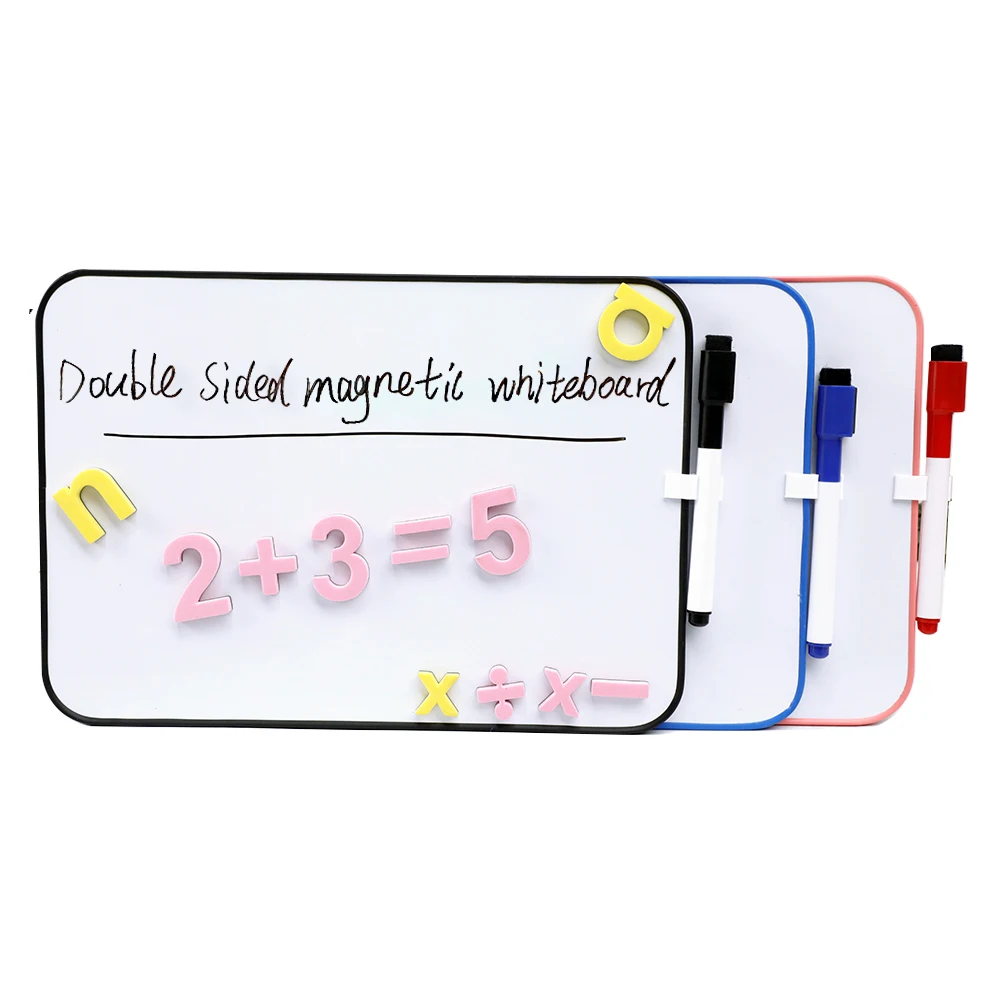 Amazon Hot-selling portable double-sided whiteboard safety multi color dry erase board for children