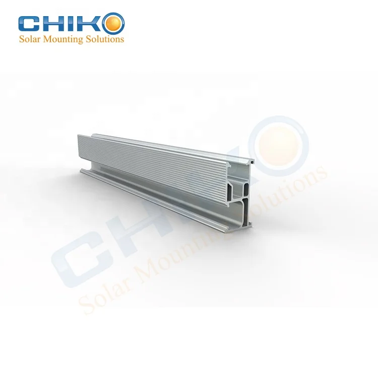 Home solar alu mounting rail / rail system 2100mm for pv module installation