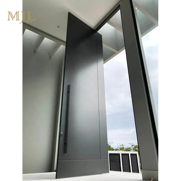 Italian aluminium design entrance door residential quality fireproofing hinge pivot door