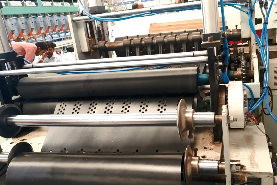 HDPE PP Geocell Extrusion Equipment  Plastic Extrusion Production Line Geocell Making Machine