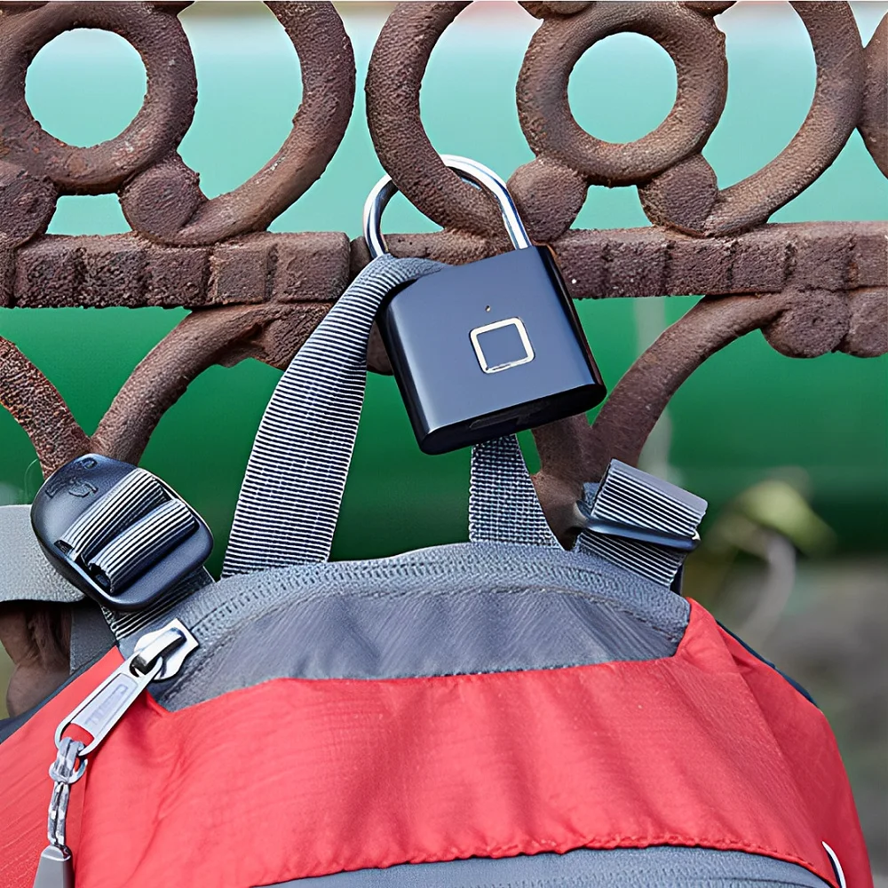 Electronic Fingerprint Padlock Waterproof Ip54 Keyless with Bluetooth App Biometric Luggage Lock Tuya Smart Lock Fingerprint