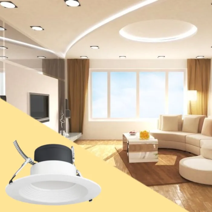 Newest commercial place led light led cob downlight recessed adjustable cct and watts downlight dimmable for hotel office