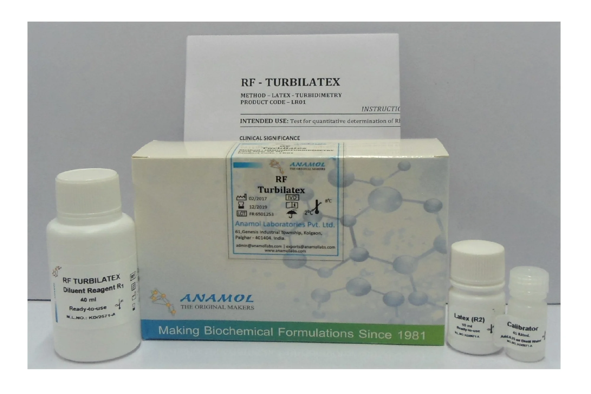 RF TurbiLatex Test Kit