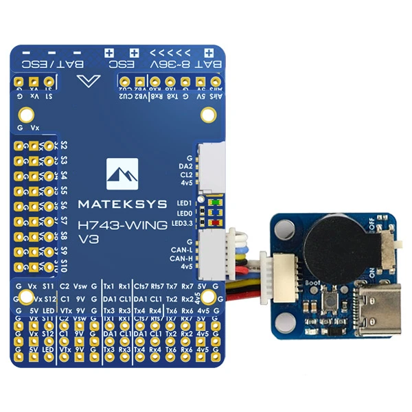 Контроллер полета MATEK H743-WING V3 ArduPilot INAV 3-8S H743 FC 30 5x30 5 мм для беспилотных летательных аппаратов с несколькими винтами