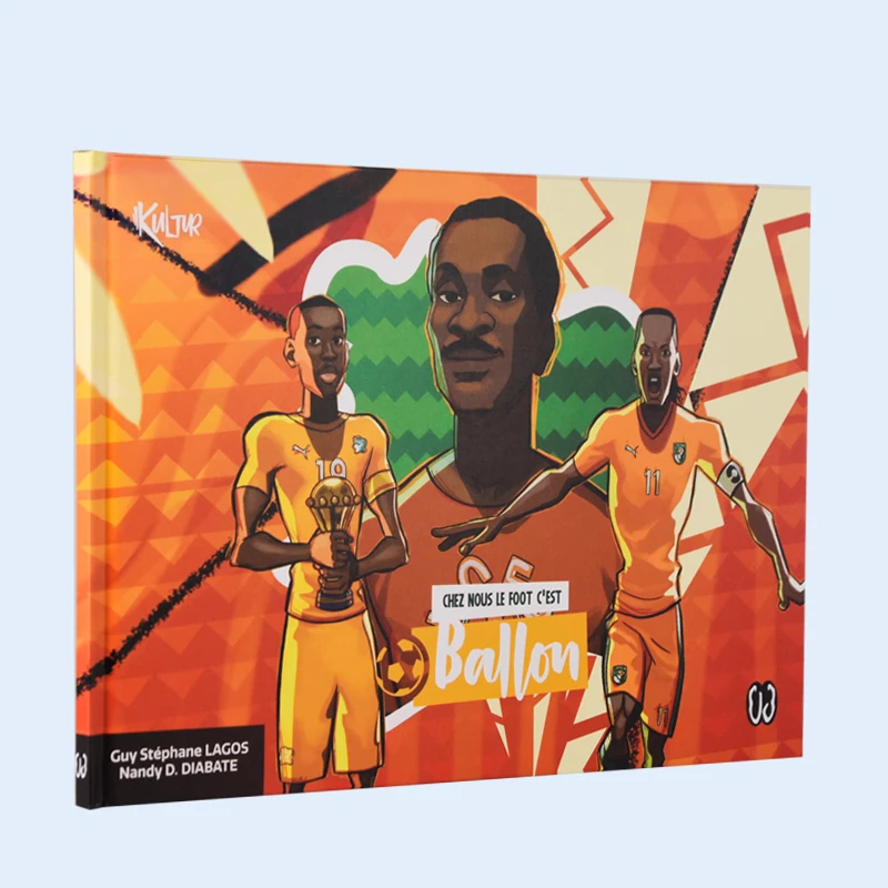 2024 Good Quality Customize Children Educational Hardcover Comic Football Story Books Printing For Kids