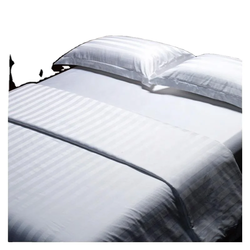 Factory direct sale high quality Customizable pattern Jacquard hotel bed sheets