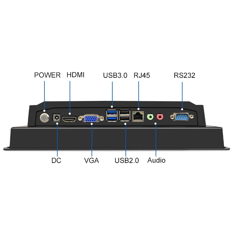 Wholesale price 10.4 inch touchscreen pc monitor RS232 X86 generation4 i5 industrial all in one pc waterproof panel pc