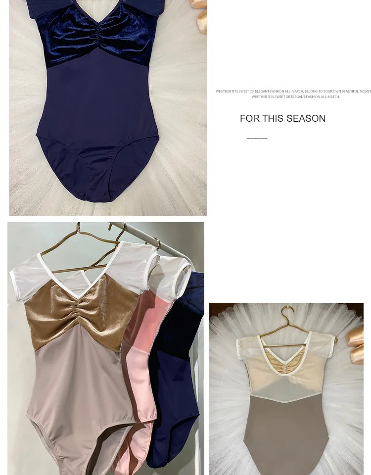 Low Price Sale Sexy Women Girl Leotard Comfortable High Elasticity Gymnastics Bodysuit Dance Wear Sex Ballet Leotard