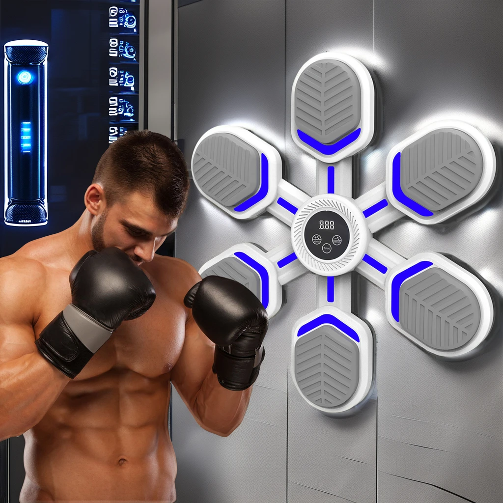 GORDON OEM&ODM Smart Music Boxing Training Machine Customizable PU Home Wall Target Pad Punching bag Fitness Workout Equipment