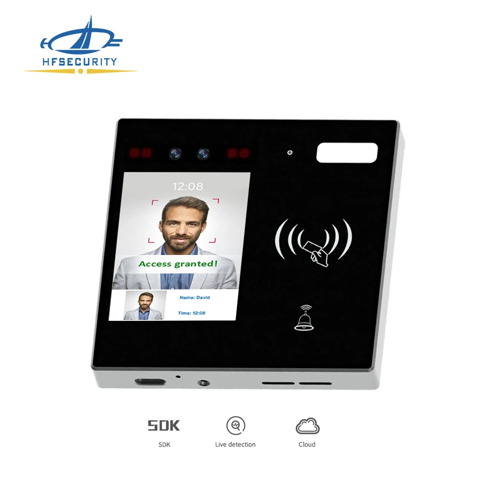 Смарт-тонкий биометрический считыватель карт распознавания лица контроль доступа с облачным веб-программным обеспечением (MINI30)