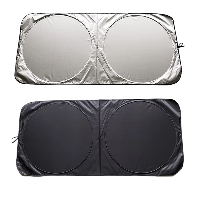 Custom Printed Promotional Gift Foldable Car Window Sunshade Cover Shield Front Windshield Car Sunshade For Car UV Rays