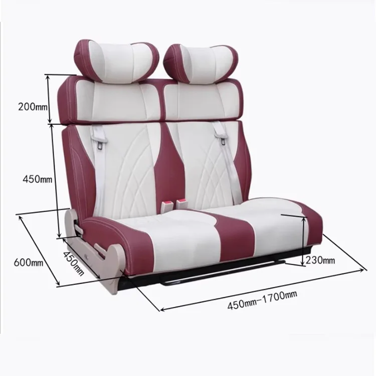 AutoLiuMa Business Style comfortable transit truck rv camper seat bed with seatbelts luxury motorhome rv seats for sale