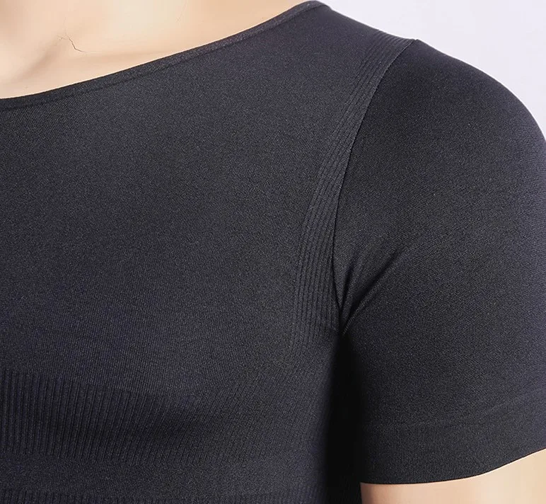 OEM Men Body Shaper Tshirt Slimming Compression Fit Underwe