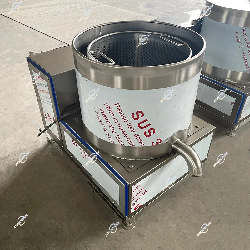 Automatic Deoiling Machine Fruit Vegetable Centrifugal Dewatering Machine Electric Salad Spinner