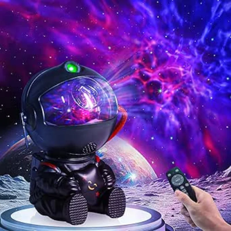 2024 New Arrivals Usb Control Mini Astronaut Star Moon Galaxy Projector Lamp Led Laser Star Projector For Bedroom Car Roof