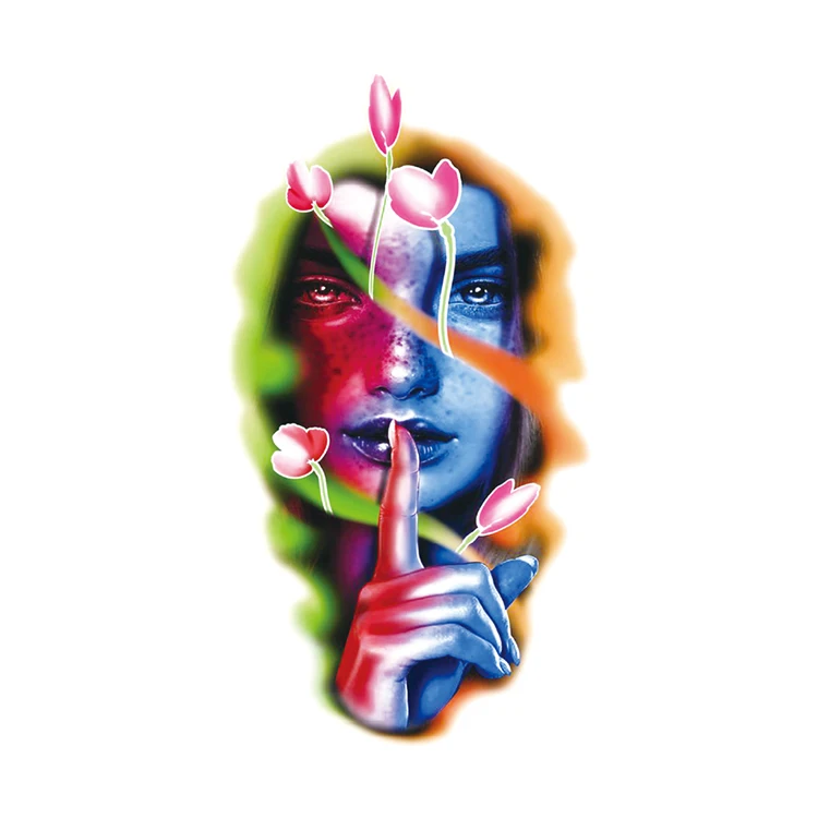 Fashion arm art lovers cool temporary tattoo decals  tattoo arm skeleton decals