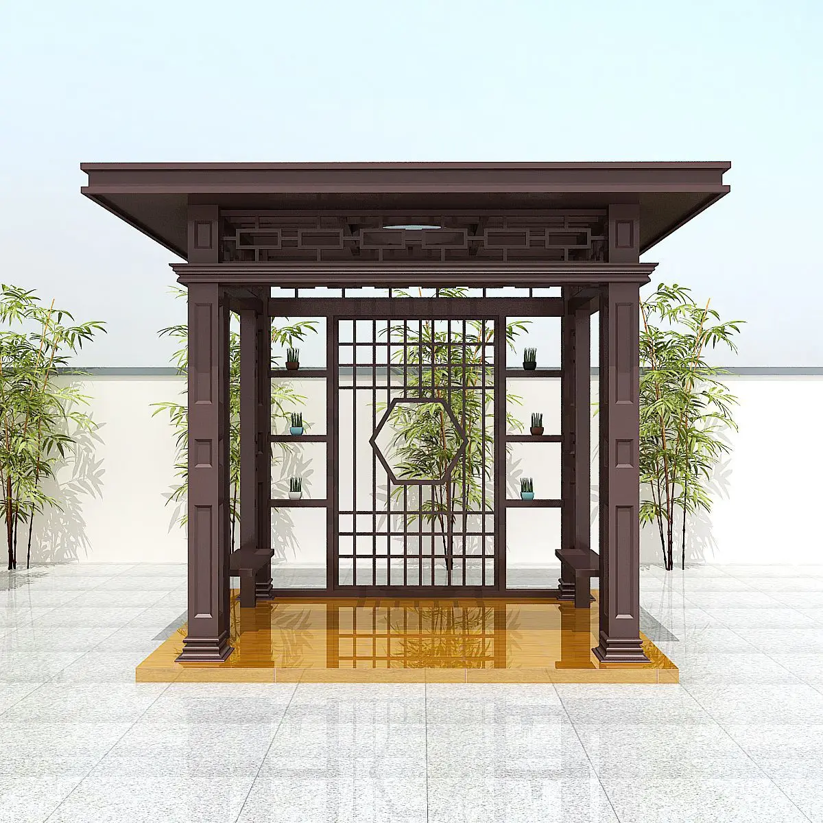 Aluminum Alloy Pavilion in Park Scenic Area