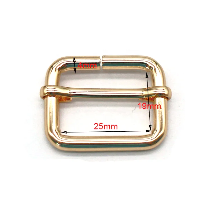 
Custom 25x19x4mm Iron Adjustable Slide Buckle For Garment Clothes Bag 