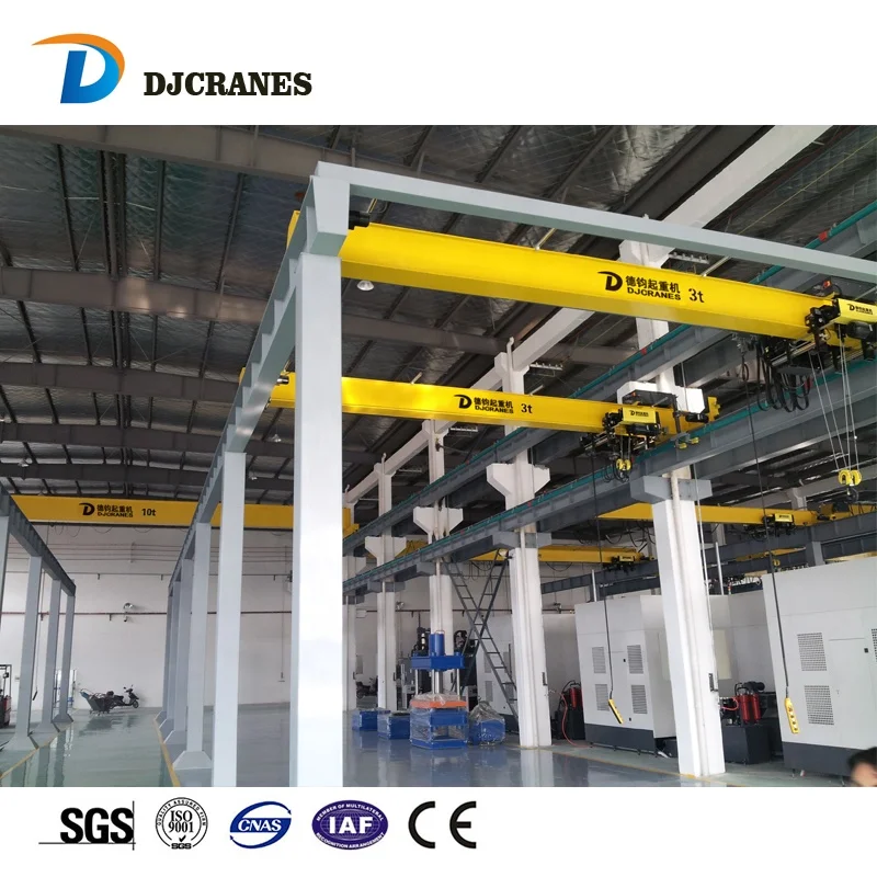 Low Cost High Performance harga eot bridge electric overhead roof crane 10 ton price