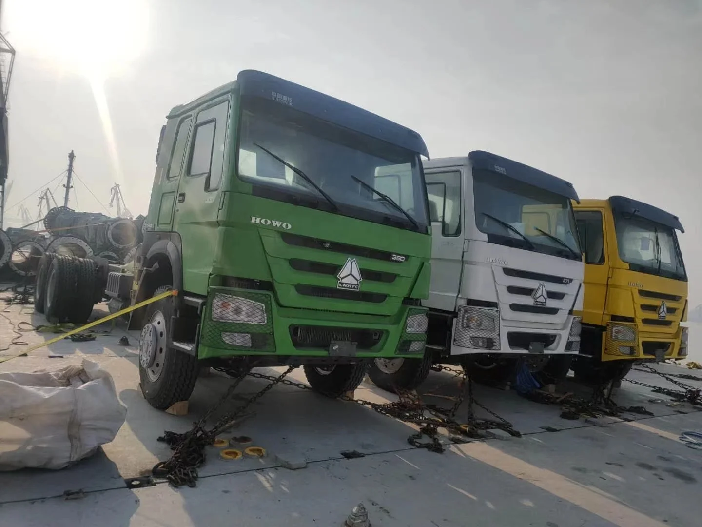  Б/у дизельный двигатель 375HP прицеп грузовик Howo 6x4 трактор