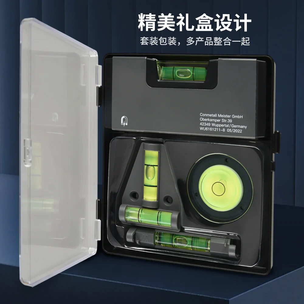 portable level ruler aluminum alloy mini level ruler universal bubble woodworking ruler tools