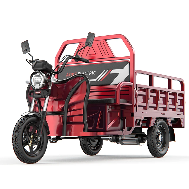 High-quality aluminum alloy large-capacity cargo delivery truck electric tricycle
