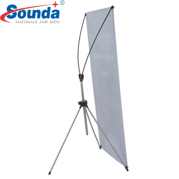 Новейшая индивидуальная цифровая печать наружный стандартный штатив X рамка баннер дисплей Реклама Регулируемый X стенд баннер на продажу