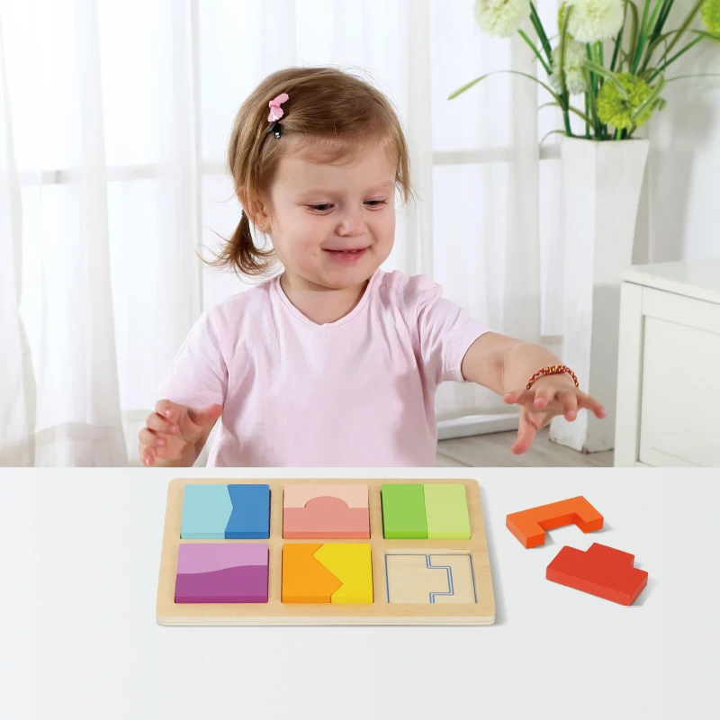 Early education box cognitive card toy hourglass Montessori early 4 in 1  education toys 31-36M Educational Box