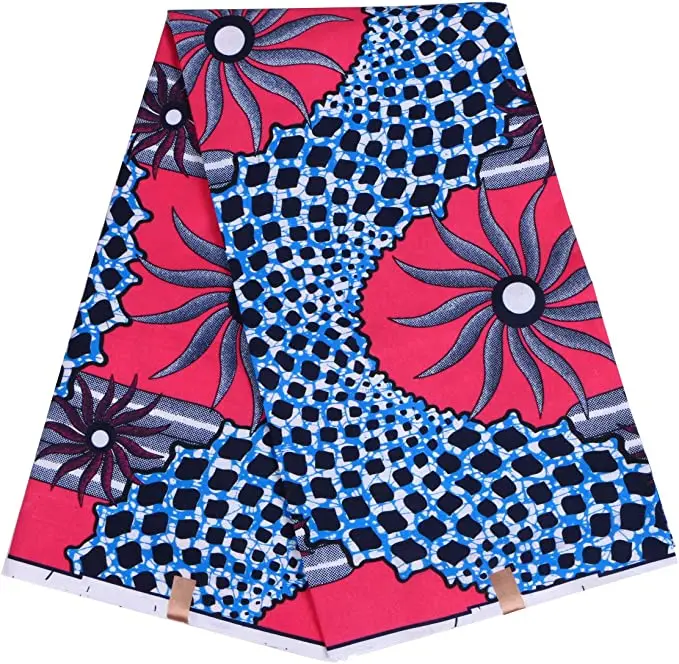 Wholesale Colorful Ankara Fabric Original Real Wax 100% Cotton African Wax Print Fabric Hollandais Style
