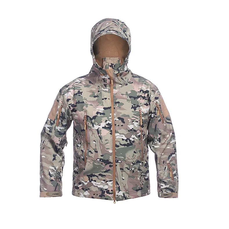 Outdoor Military Waterproof Warmth Thick Camouflage Casual Hood Jacket Winter Warm Jacket For Man