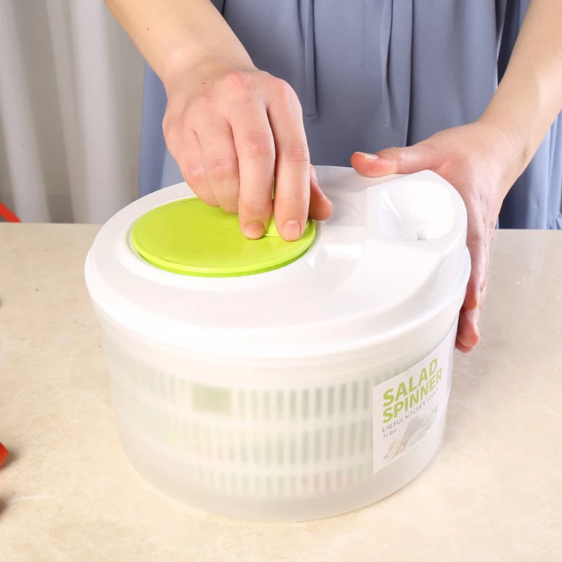 Manual Washer Clean Spinner Fruit Vegetable Dryer Spinner Good Grips Plastic Large Salad Spinner With Bowl