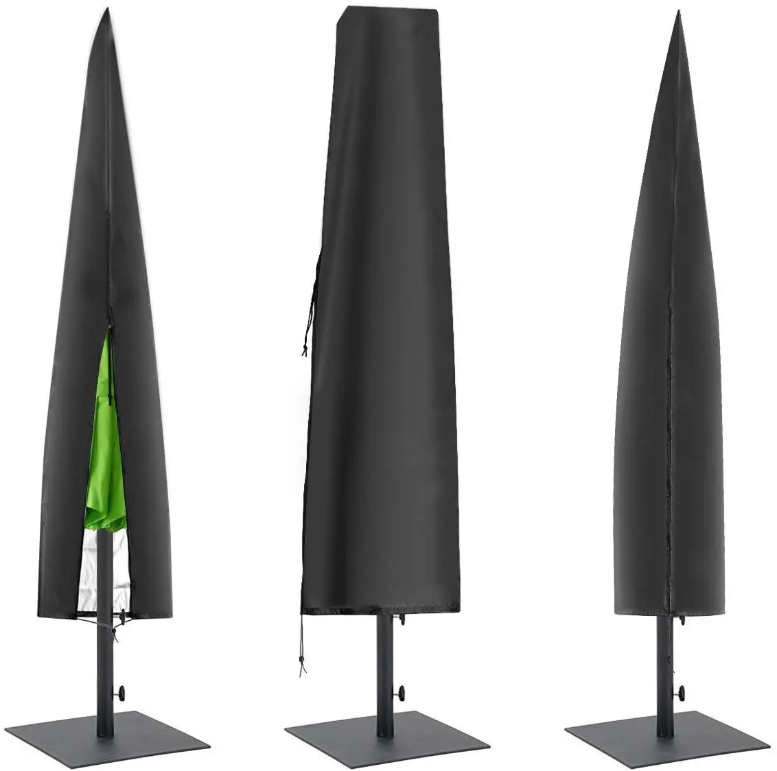 Parasol Cover Weatherproof Anti-UV Waterproof Breathable Oxford Fabric Large Outdoor Garden Umbrella Cover 420D