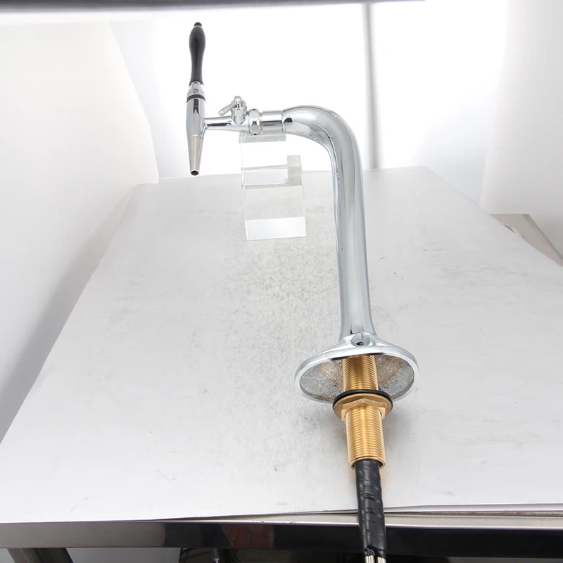 Single hole draft beer tower with stout tap for craft beer and  nitro cold brew coffee