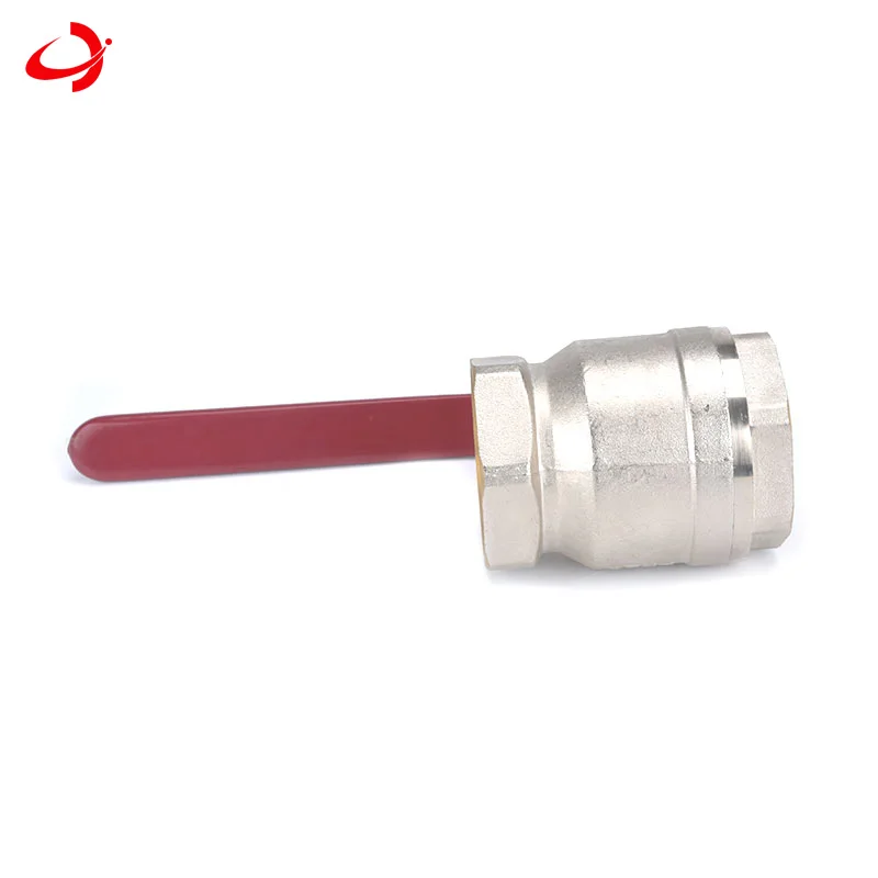 JD-4010 zhejiang алюминиевый латунный сварной шаровой кран с красной ручкой