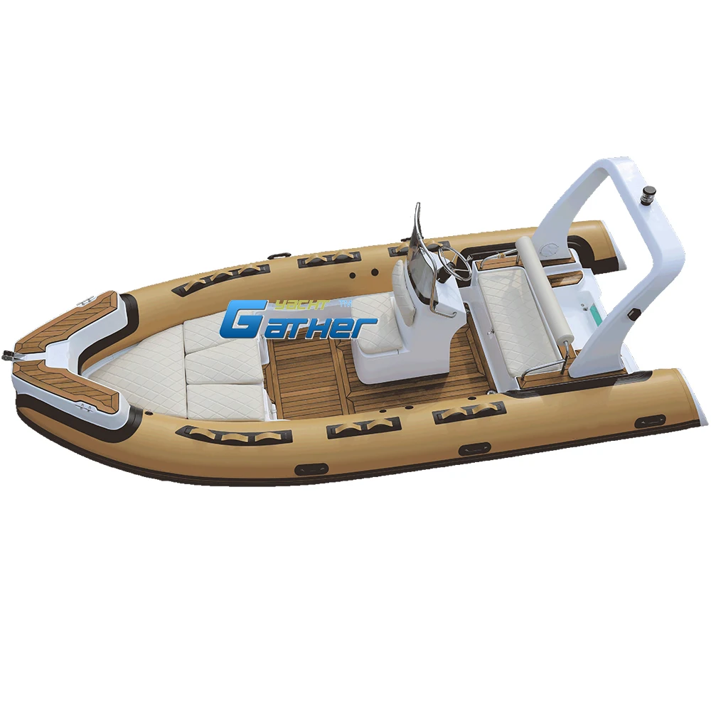 5.5m/18 feet RIB550B semi-rigid open floor hypalon tube Inflatable Boats, Tenders, Dinghies & RIB boat for sale