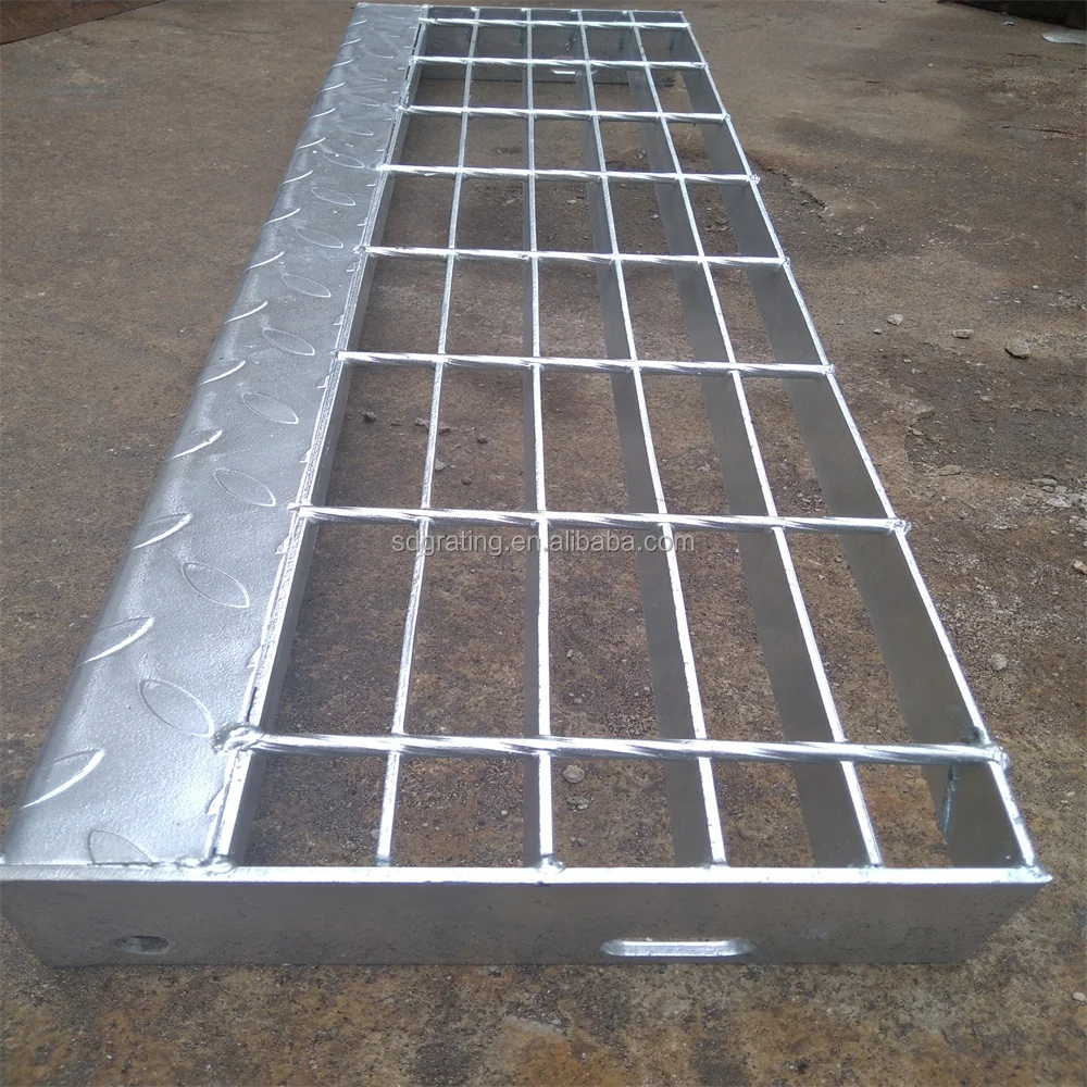 Aluminum Manhole Step/Aluminum Stair Treads/Anti-slip Stair with Nosing plate