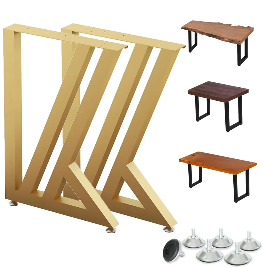 Good Quality Golden Iron Aluminium dining table legs Metal Round Gold Stainless Steel coffee table legs Caron Steel Table Base