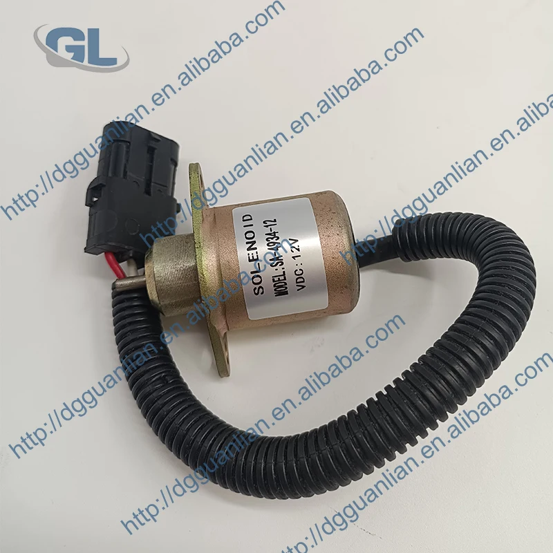 2848A275 2848A279 Fuel Solenoid Valve For Per-kins 1457906 SA-4934-12 12V