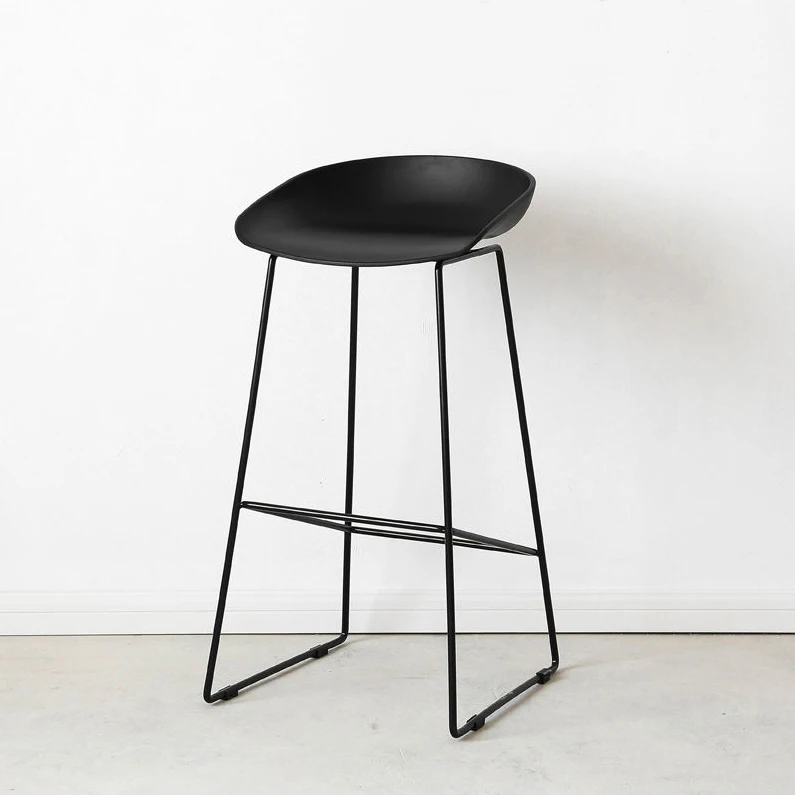 Luxury Bar Stools Modern Cheap Home Kitchen Counter Bar Leisure Plastic Metal Legs Bar Chairs