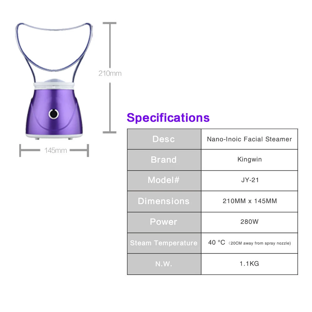 Nano Ionic Electric Facial Steamer Home Use Cheap Facial Steamer Portable Face Steamer