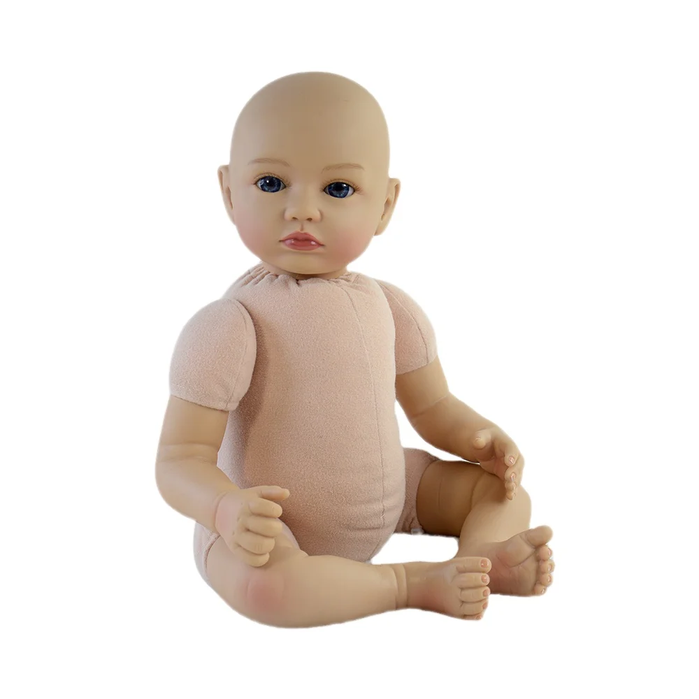 Wholesale Handmade 20 Inch Vinyl With Soft Cloth Dolls Naked Doll For Children Playing Girl Gift Toys