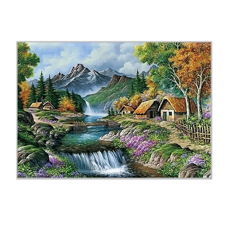 
Wholesale square frame handmade quality diy cross stitch display cross stitch 