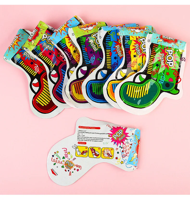 2024 Explosive Party Gathering Fireworks Gun Inflatable Fireworks Pistol Birthday Celebration Salute Balloon