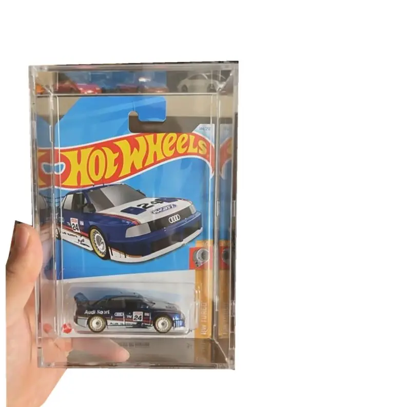 Factory Sale Single Hot Acrylic Wheel Display Box Case Wheels for Small Premium Diorama Box Set