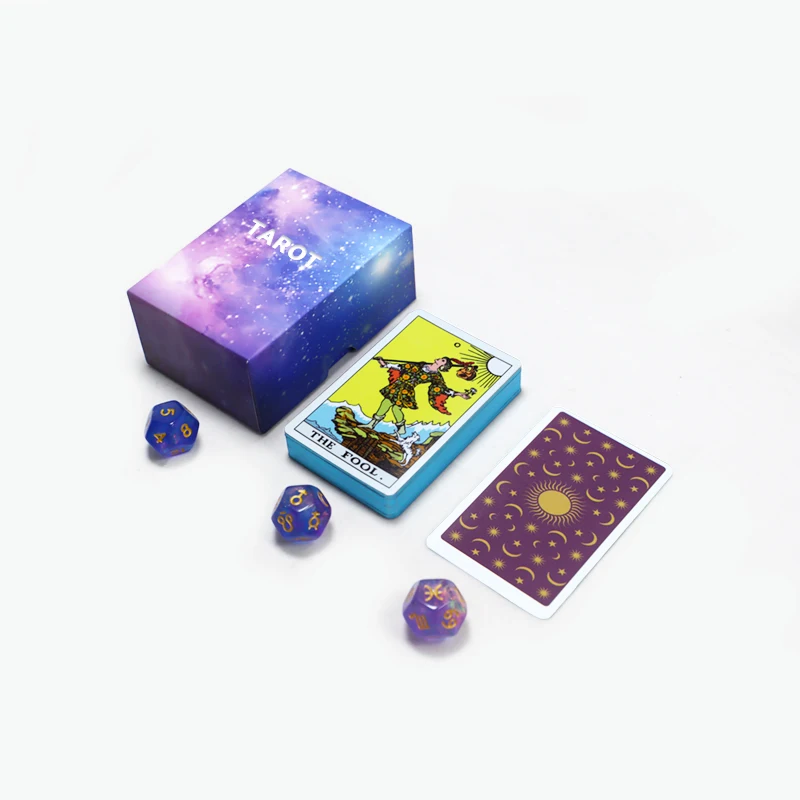 Custom Oracles Tarot Cards With Silver Gold Edges Printing Holographic Oracle Cards Decks With Rigid Box