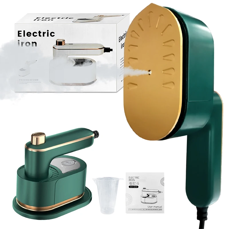 Handheld Wet and Dry Rotating Steam Iron Double Hot Steam Generator Portable Garment Steamer Home Travelling Ironing