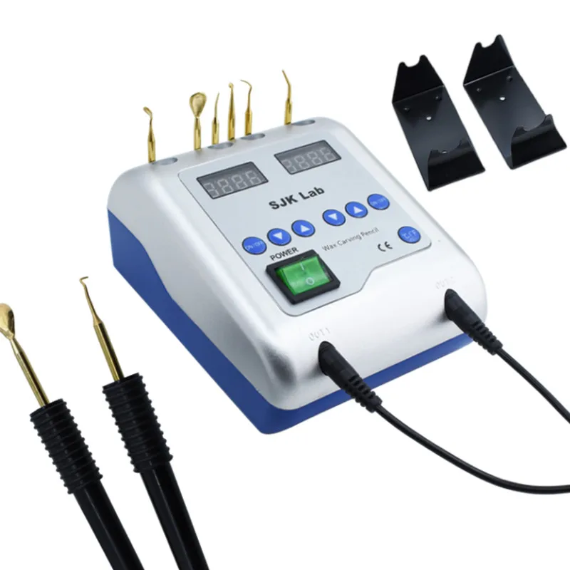 Dental Lab Equipment Electric Waxer Wax Knife Carving Knife Contain 6 Wax Tips and 2 Pens Dental Tools