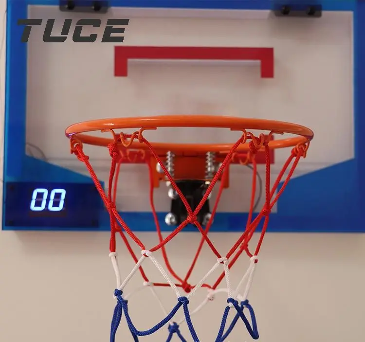 Hot sale High-Quality Door Bedroom Office Plastic transparent plate Kids and Adults Basketball Hoop and Balls Set